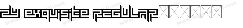ZY exquisite REGULAR字体转换